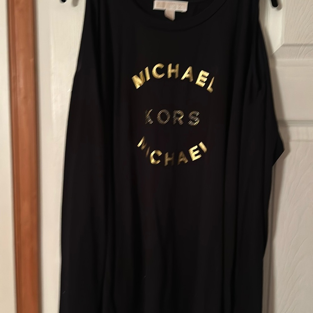 EUC MICHAEL KORS COLD SHOULDER TOP XL